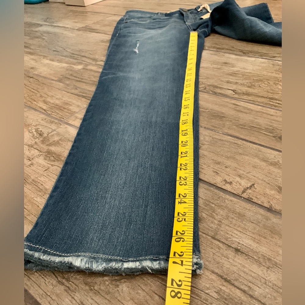 NWT NEW Democracy High Rise Slim Straight Distressed Jeans size 6 Ab technology - Picture 10 of 16